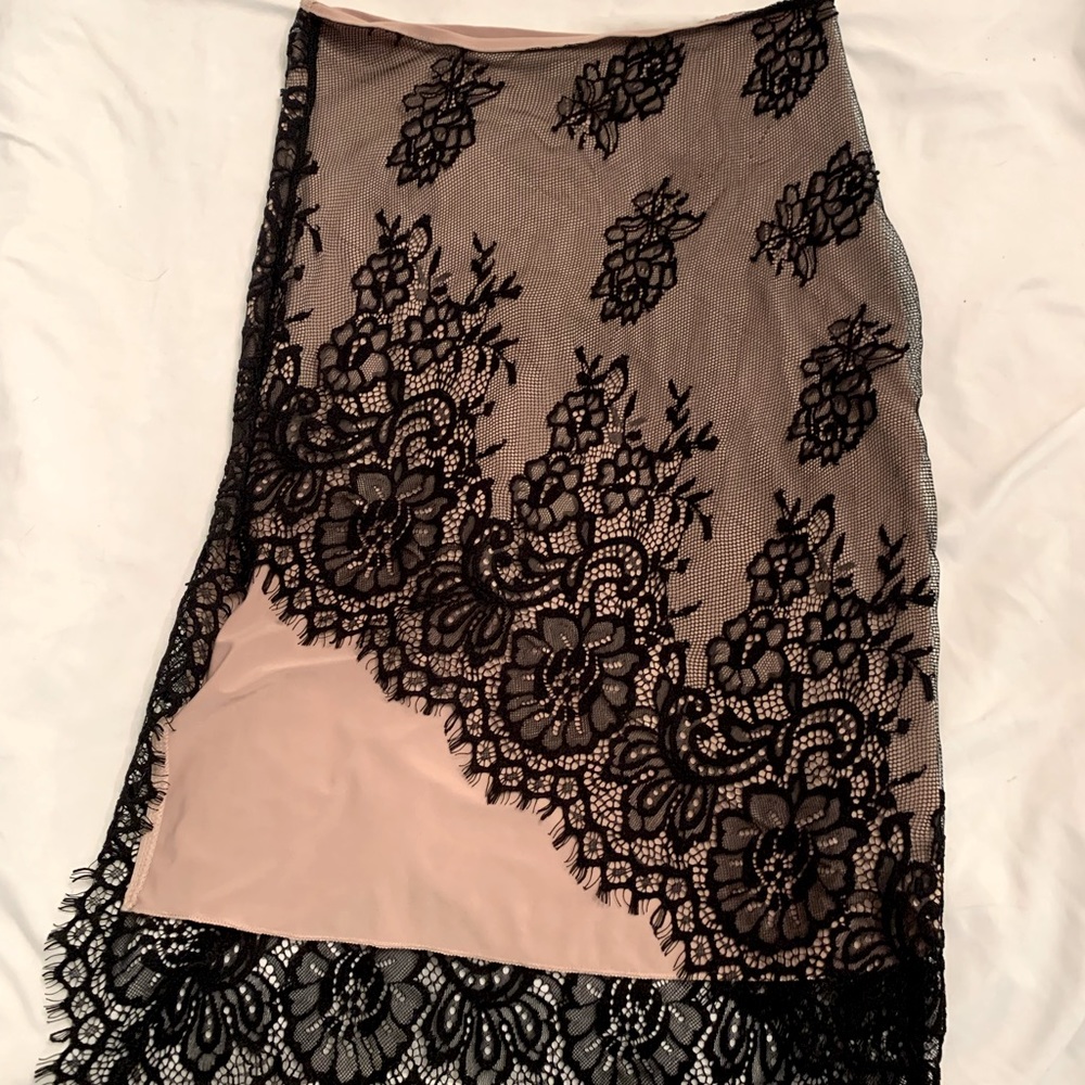 Black and cream lace skirt Nordstrom’s
